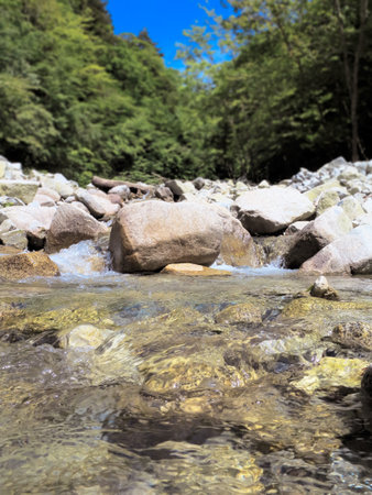 Water resources in the Western tanzawaの写真素材