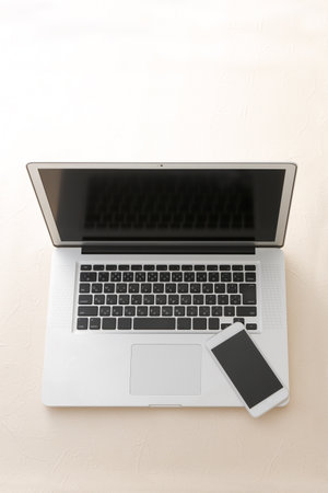 PC and Smartphoneの写真素材