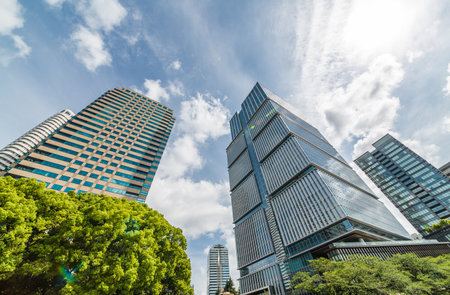 Fresh Green and Building