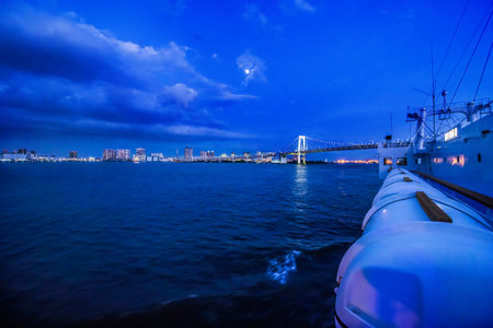 Rainbow Bridge at Sunsetの写真素材