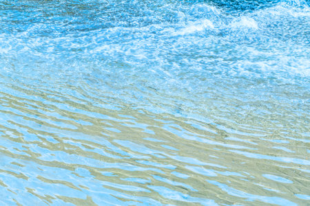 Flow of the river surface