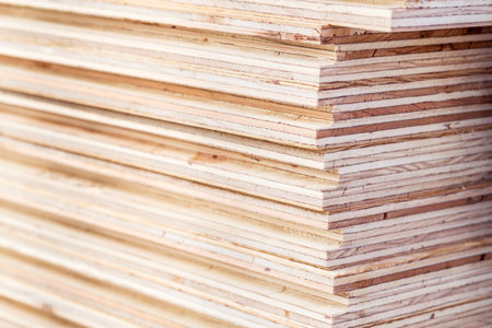 Plywood of residential building materials