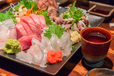 Assorted sashimi.の写真素材