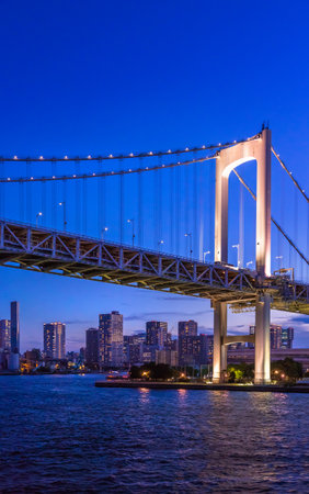 The city of Tokyo at duskの写真素材