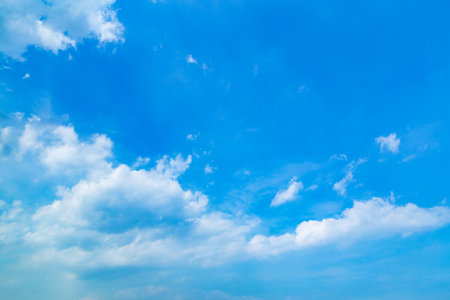 Blue sky and cloudsの写真素材