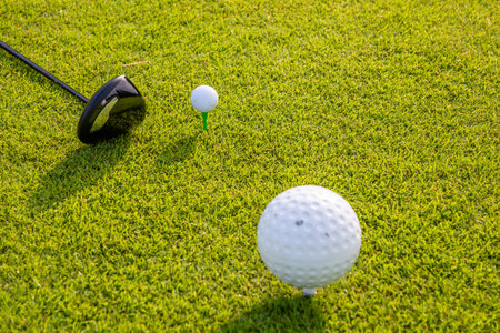 Fresh Green Golf Courseの写真素材
