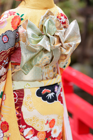 Women in kimonosの写真素材