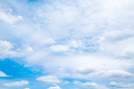 Blue sky and cloudsの写真素材