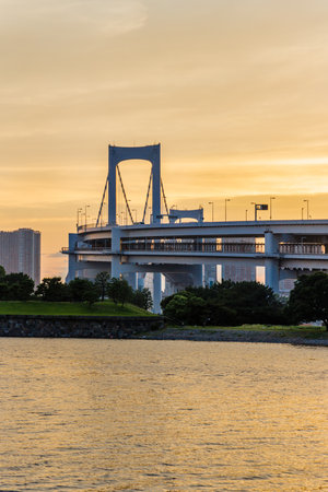 The Sea of Tokyo at Duskの写真素材