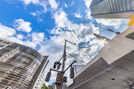 High-rise buildings in the cityの写真素材
