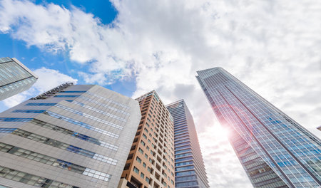 High-rise buildings in the city