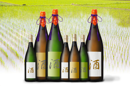 Bottle image of sakeの写真素材
