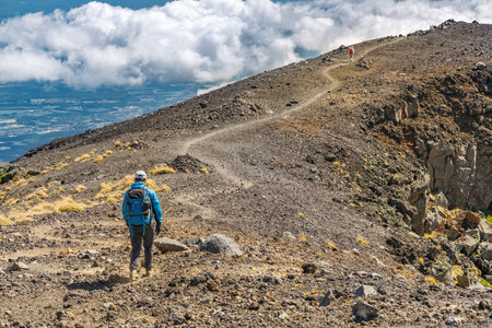 Mountain trail above the clouds
Near the top of Mt. Iwateのeditorial素材