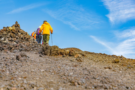 A little more mountain trail to the top of Mt. Iwateのeditorial素材