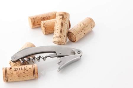 Wine cork and sommelier knifeの写真素材