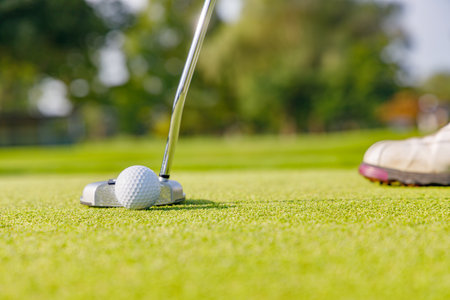 Fresh Green Golf Courseの写真素材