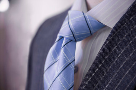 High-class bespoke suits and tiesの写真素材