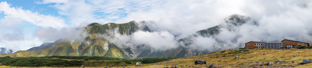 View of Murodo in Toyama Prefecture in early autumn, Kurobe Tateyama Alpine Route