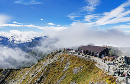 View of Murodo in Toyama Prefecture in early autumn, Kurobe Tateyama Alpine Routeのeditorial素材