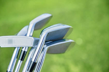 Many golf clubs made of iron