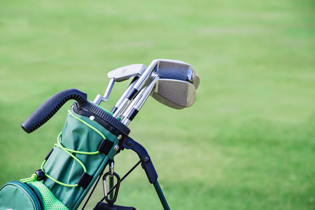 Many golf clubs made of ironの写真素材