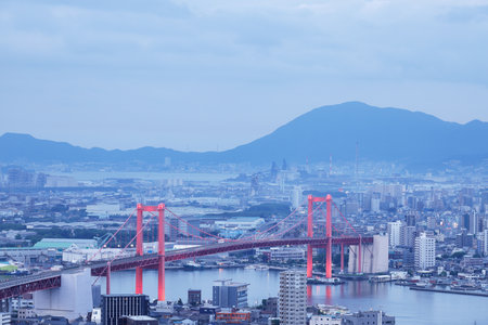 View of Kokura in Kitakyushu from Takatoyama Observatory