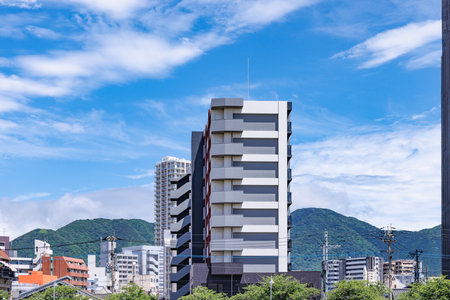Townscape of Kokurakita Ward, Kitakyushuの写真素材