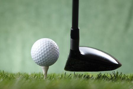 Golf images, golf balls and golf clubsの写真素材