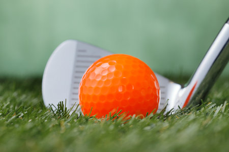 Golf images, golf balls and golf clubsの写真素材