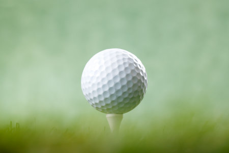 Golf images, golf balls and golf clubsの写真素材