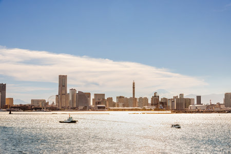 View of Yokohama on a clear dayの素材 [FY310212694388]