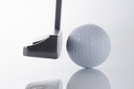 Golf image Golf balls and golf clubsの写真素材