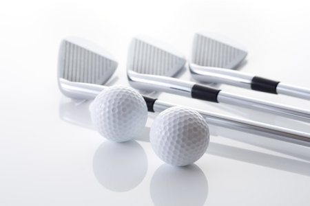 Golf image Golf balls and golf clubsの写真素材
