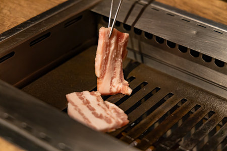 Juicy and delicious-looking yakinikuの写真素材