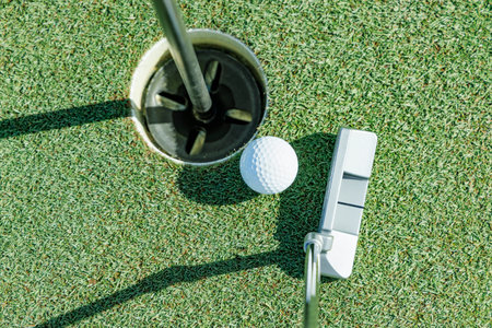 Beautiful green golf course