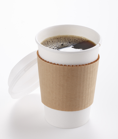 Paper Coffee Cup Isolatedの写真素材