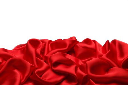 Red silk backgroundの写真素材