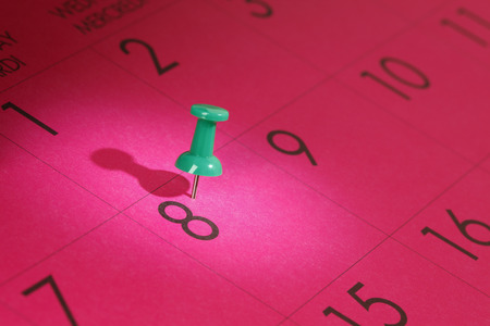 Calendar with Pushpinの写真素材