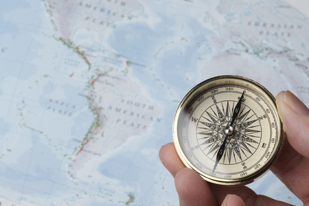 compass and map