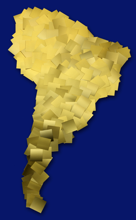 Map of South Americaの写真素材