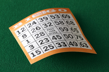 Vintage Bingo Cardの写真素材