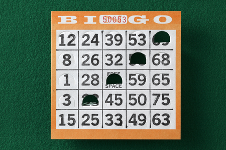 Vintage Bingo Cardの写真素材