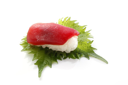 Japanese seafood sushi tunaの写真素材