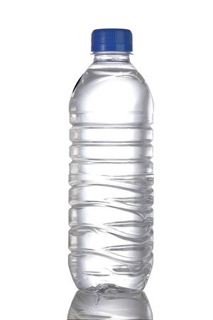 Mineral water bottle on whiteの写真素材