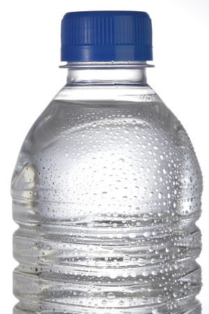 Mineral water bottle on whiteの写真素材