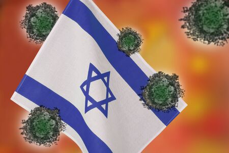 Image of the virus spreading to countries around the world.の写真素材