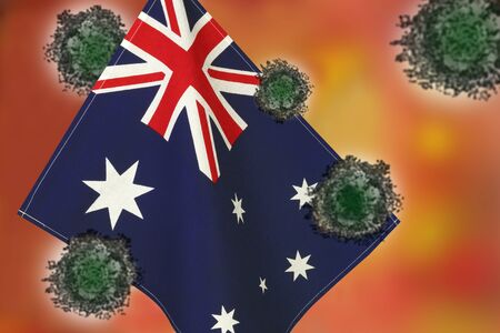 Image of the virus spreading to countries around the world.の写真素材