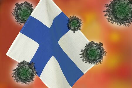 Image of the virus spreading to countries around the world.の写真素材