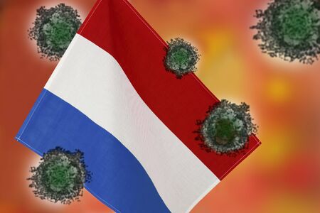 Image of the virus spreading to countries around the world.の写真素材