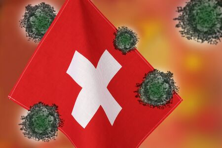 Image of the virus spreading to countries around the world.の写真素材